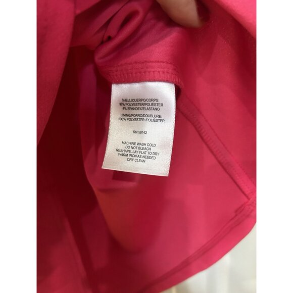 Maggie London NEW Cocktail Dress 6 Wrap Feminine Fairy Money Pink Asymmetrical - Picture 4 of 10